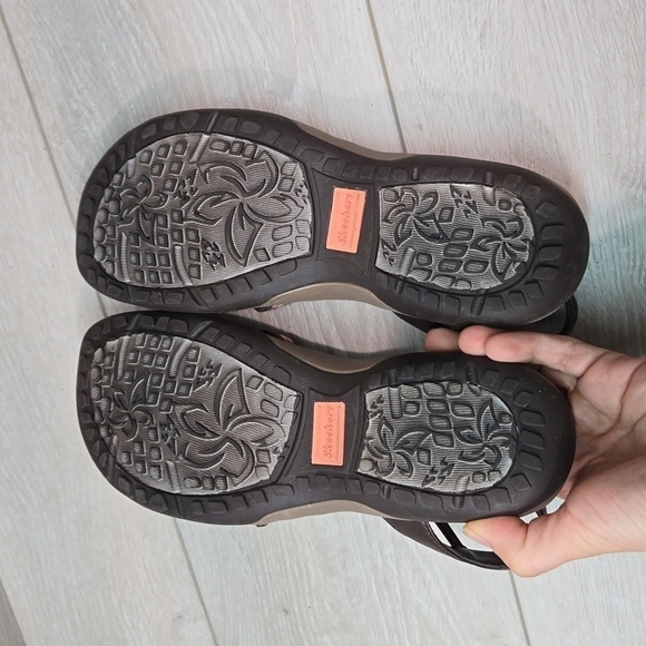 Skechers Womens Memory Foam Reggae Strappy Sandals Slide Flats shoes sz 7 - Picture 11 of 12